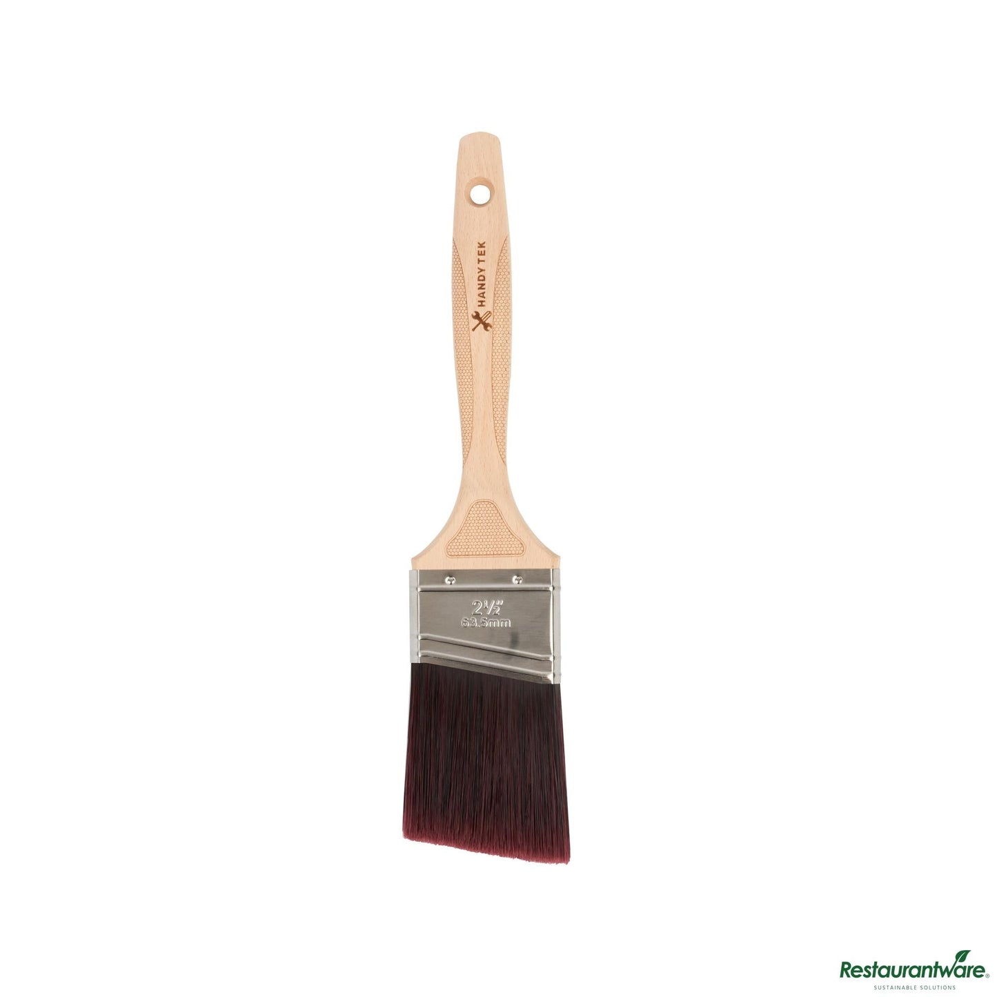 Wholesale Restaurantware Polyester Paint Brush - Angled, Soft Tip, Textured Handle - 12.2" X 2.6" X 0.7"- Bulk