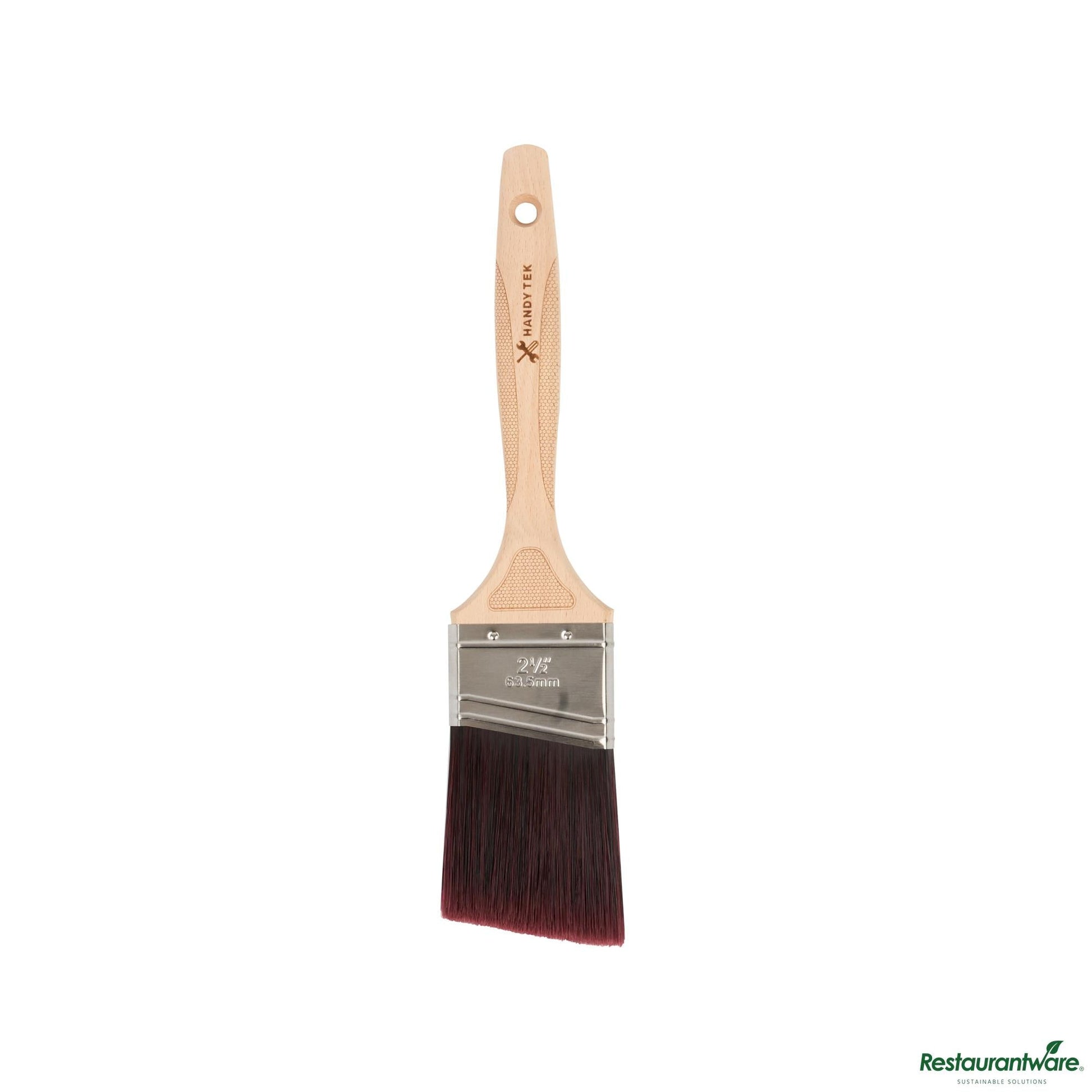 Wholesale Restaurantware Polyester Paint Brush - Angled, Soft Tip, Textured Handle - 12.2" X 2.6" X 0.7"- Bulk