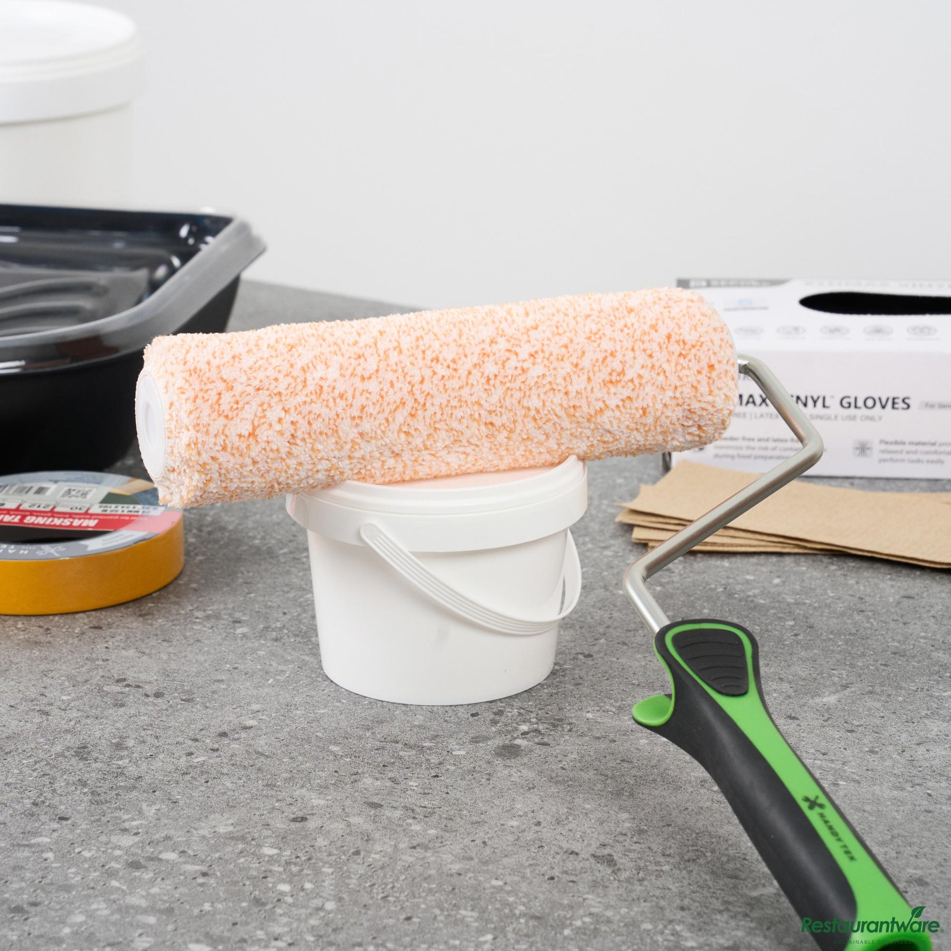 Wholesale Restaurantware Microfiber Roller Cover - Shed-Resistant, with 3/8" Nap - 9.1" X 2.4" X 2.4"- Bulk