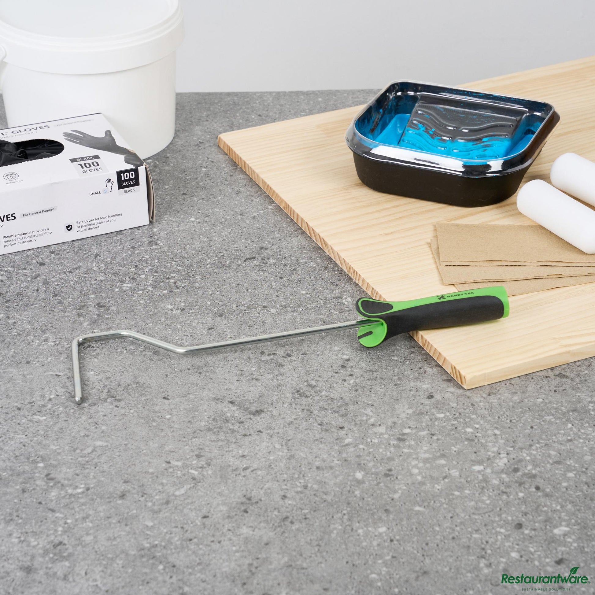 Wholesale Restaurantware Mini Roller Frame - Long and Soft Grip Handle - 14.6" X 3.7" X 1.2"- Bulk