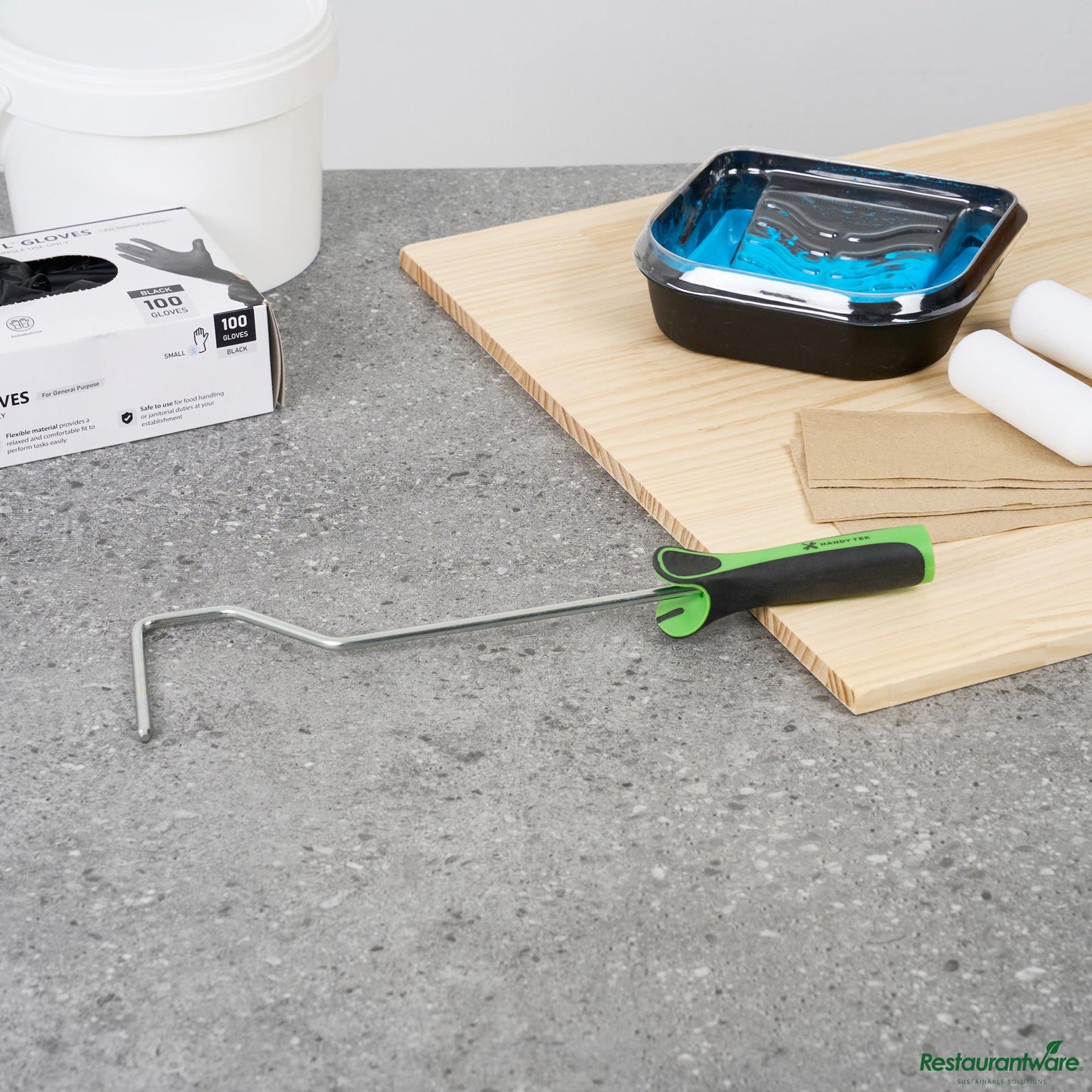 Wholesale Restaurantware Mini Roller Frame - Long and Soft Grip Handle - 14.6" X 3.7" X 1.2"- Bulk