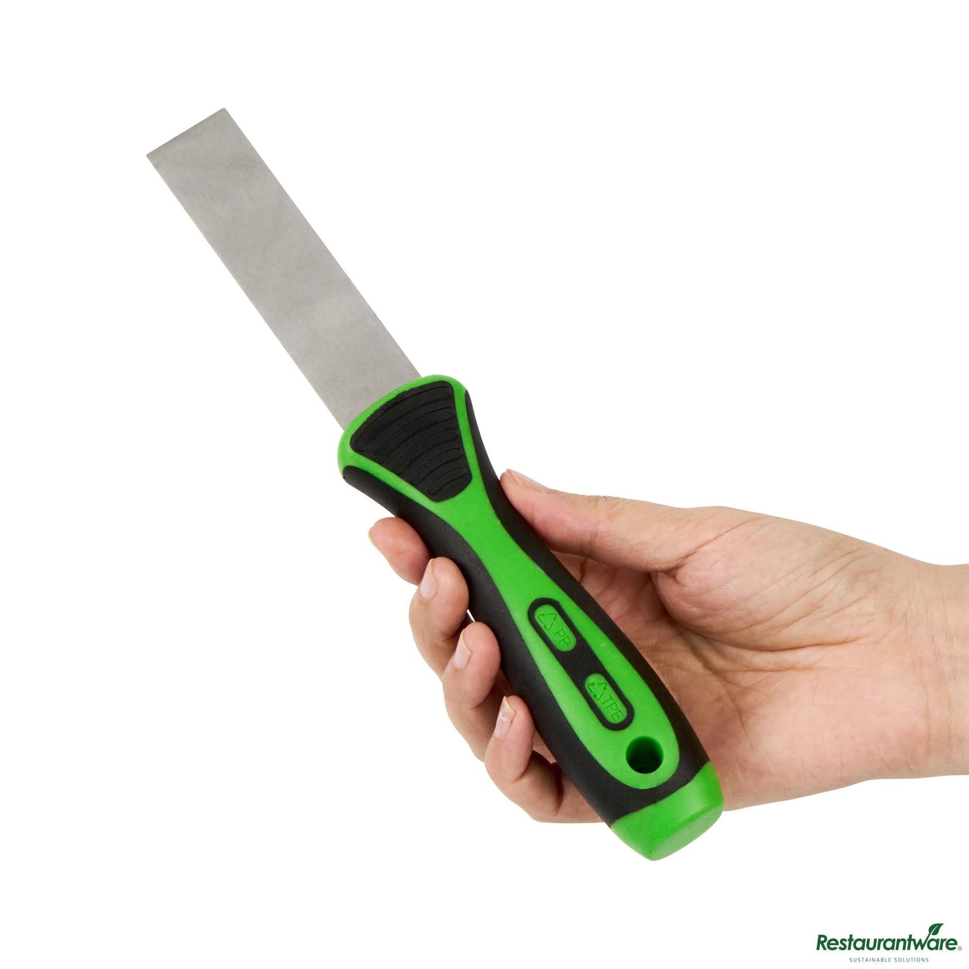 Wholesale Restaurantware Carbon Steel Putty Knife - Flexible, Soft Grip Handle - 8.9" X 1.6" X 1.2"- Bulk