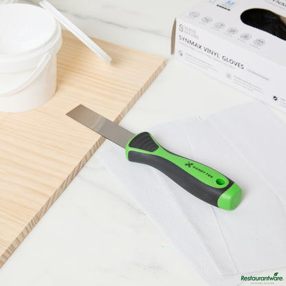 Wholesale Restaurantware Carbon Steel Putty Knife - Flexible, Soft Grip Handle - 8.9" X 1.6" X 1.2"- Bulk