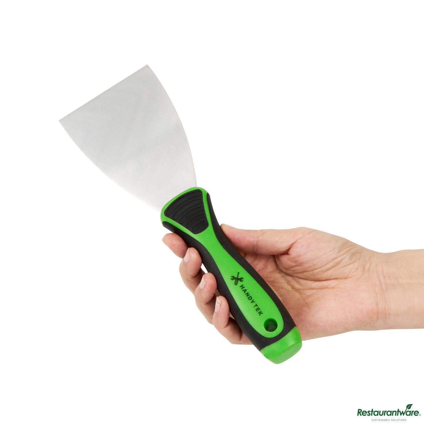 Wholesale Restaurantware Carbon Steel Putty Knife - Flexible, Soft Grip Handle - 9.4" X 3" X 1.2"- Bulk