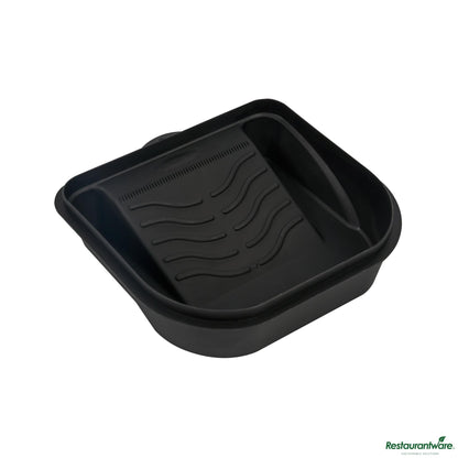 Wholesale Restaurantware 27 Oz Black Plastic Paint Tray / Pail Lid - Fits 0.5 Gal Paint Pail - 7.1" X 6.9" X 1.9"- Bulk