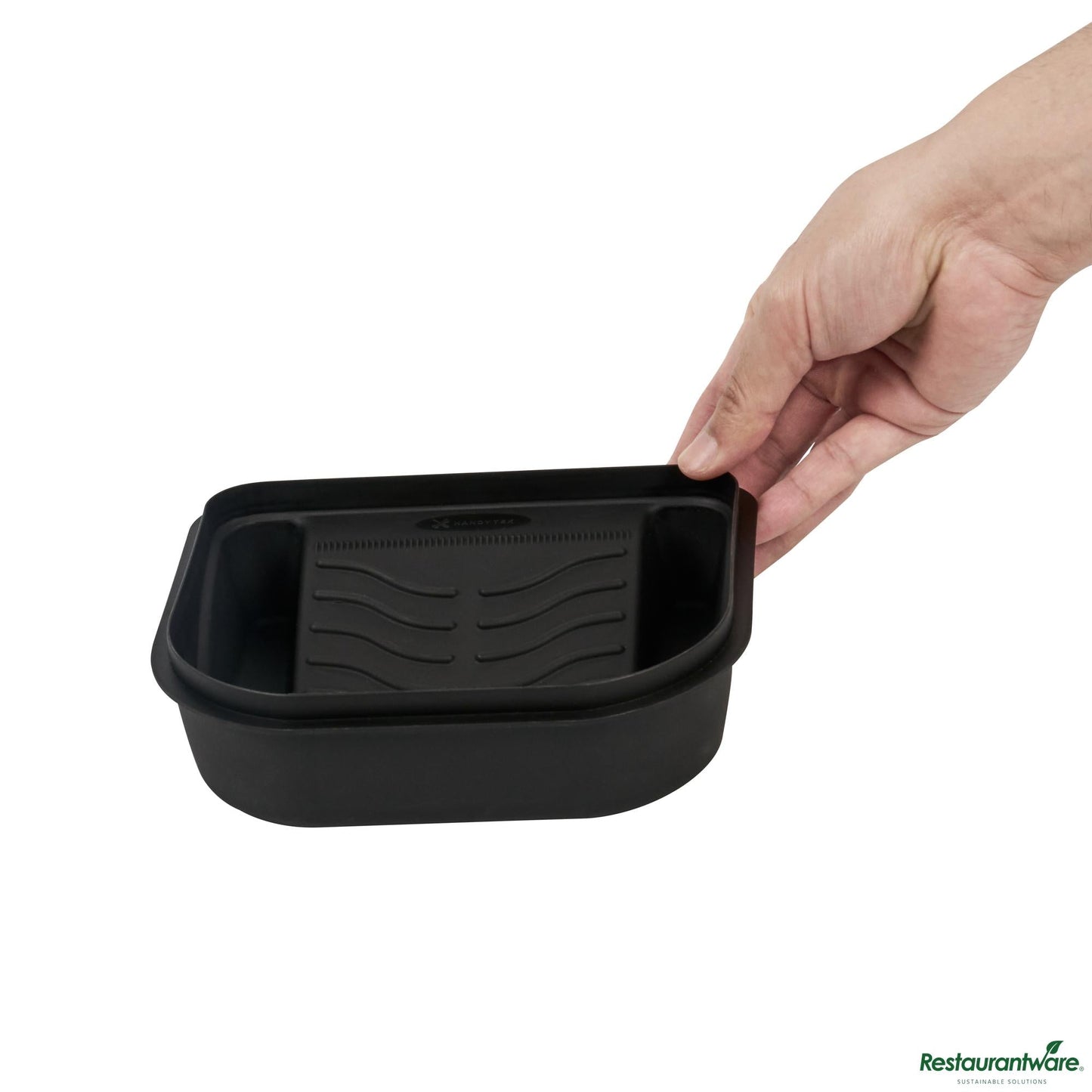 Wholesale Restaurantware 27 Oz Black Plastic Paint Tray / Pail Lid - Fits 0.5 Gal Paint Pail - 7.1" X 6.9" X 1.9"- Bulk
