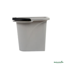 Wholesale Restaurantware 0.5 Gal Gray Plastic Paint Pail - with Magnetic Brush Holder - 7.8" X 7.5" X 6.7"- Bulk