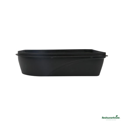 Wholesale Restaurantware 5 Qt Black Plastic Paint Tray / Pail Lid - Fits 3.5 Gal Paint Pail - 14.8" X 11.9" X 3.1"- Bulk