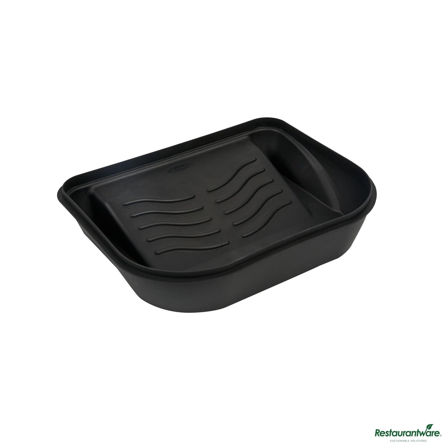 Wholesale Restaurantware 5 Qt Black Plastic Paint Tray / Pail Lid - Fits 3.5 Gal Paint Pail - 14.8" X 11.9" X 3.1"- Bulk
