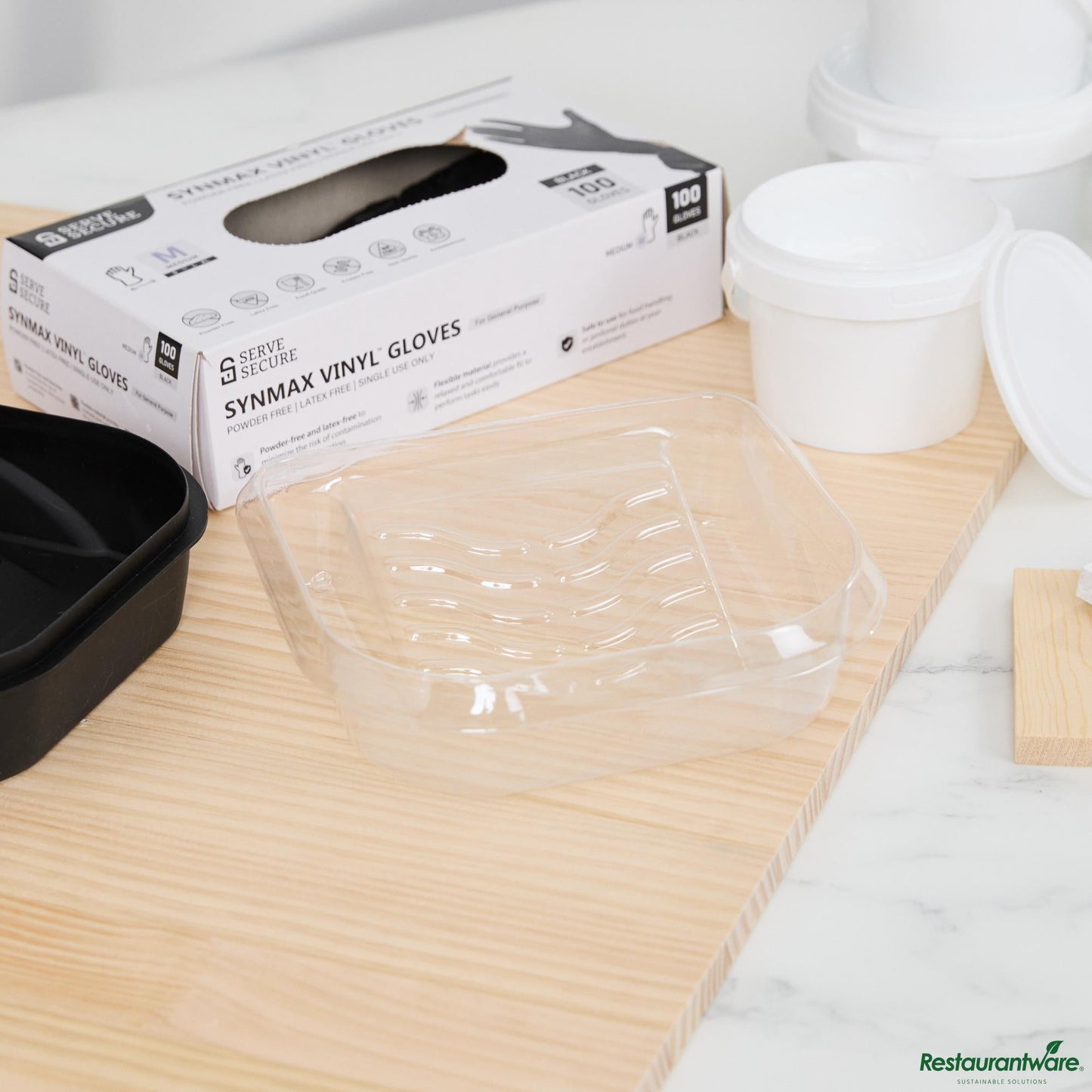Wholesale Restaurantware Clear Plastic Paint Tray Liner - Fits 27 Oz Paint Tray / Pail Lid - 6.5" X 6.1" X 1.8"- Bulk