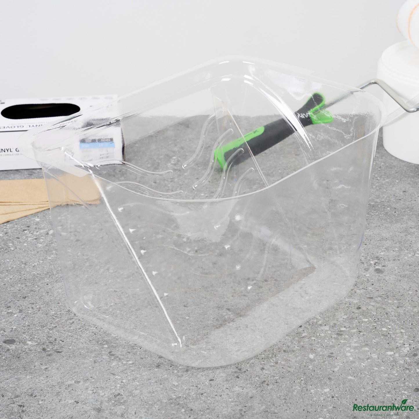 Wholesale Restaurantware Clear Plastic Paint Pail Liner - Fits 3.5 Gal Paint Pail - 15.5" X 12.3" X 9.1"- Bulk