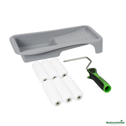 Wholesale Restaurantware Paint Roller Kit - 8-Piece - 13.8" X 6.8" X 2.3"- Bulk