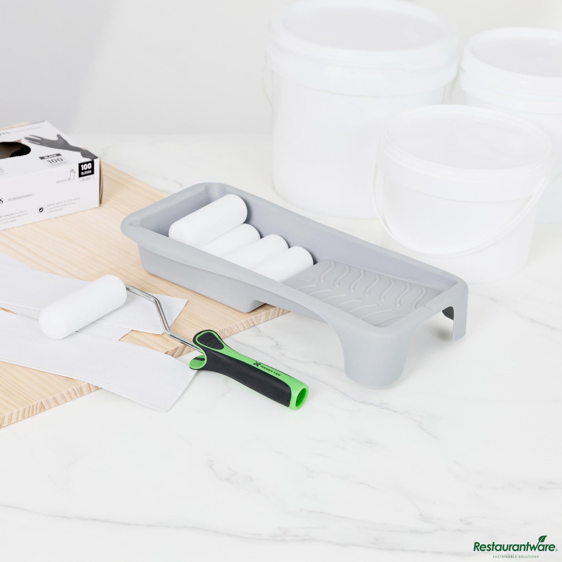 Wholesale Restaurantware Paint Roller Kit - 8-Piece - 13.8" X 6.8" X 2.3"- Bulk