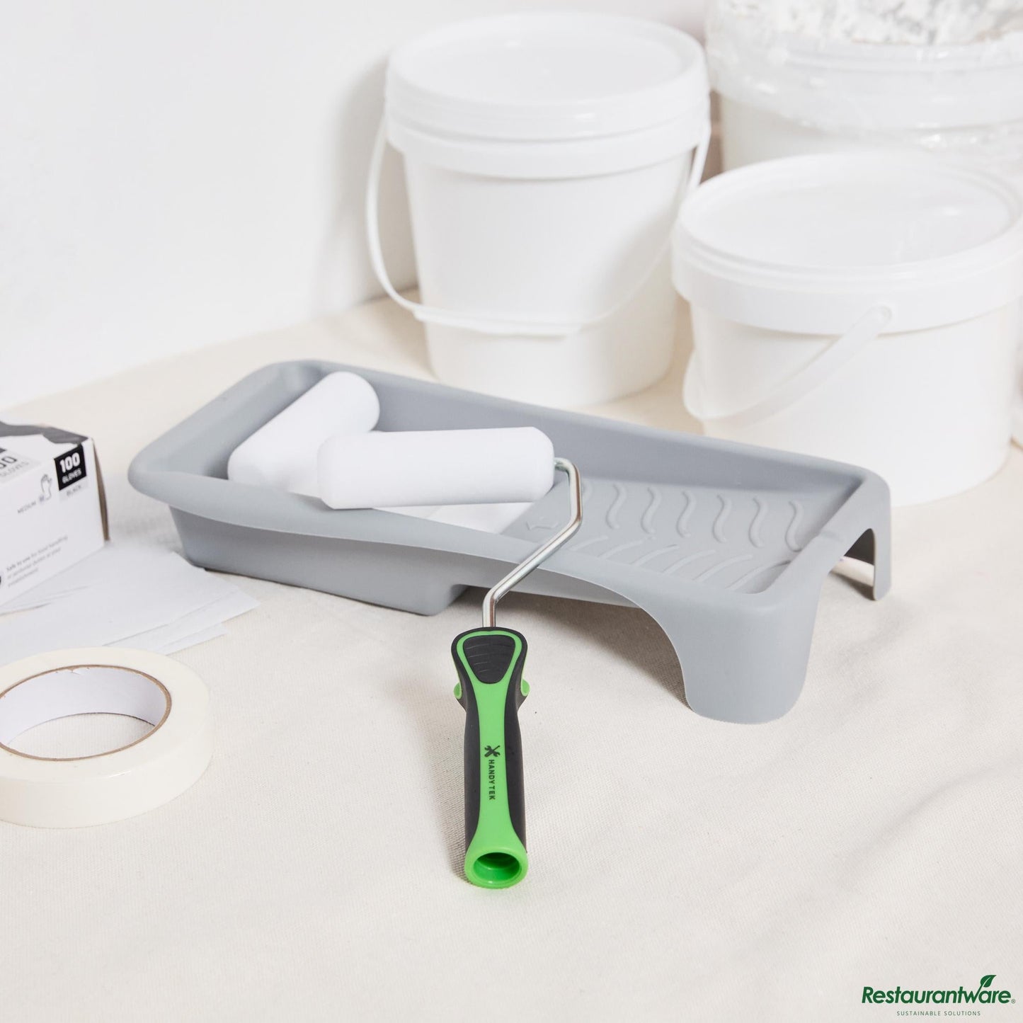 Wholesale Restaurantware Paint Roller Kit - 8-Piece - 13.8" X 6.8" X 2.3"- Bulk