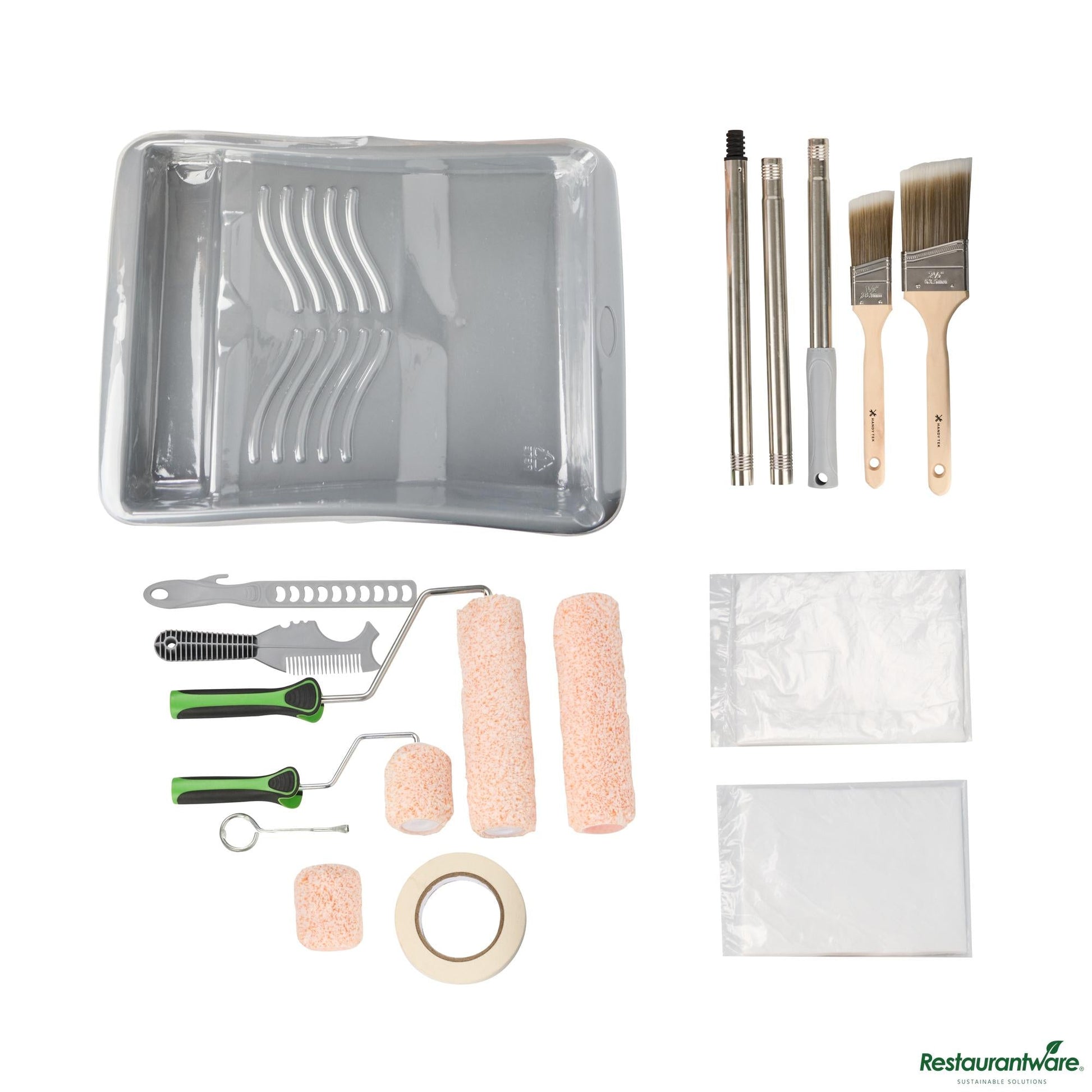 Wholesale Restaurantware Paint Roller Kit - 18-Piece - 17.7" X 12.9" X 3.2"- Bulk