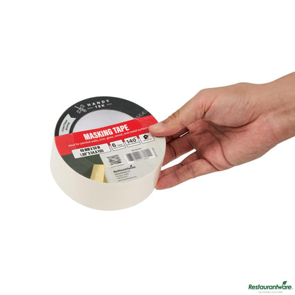 Wholesale Restaurantware White Masking Tape Roll - 4.6" X 4.6" X 1.9"- Bulk
