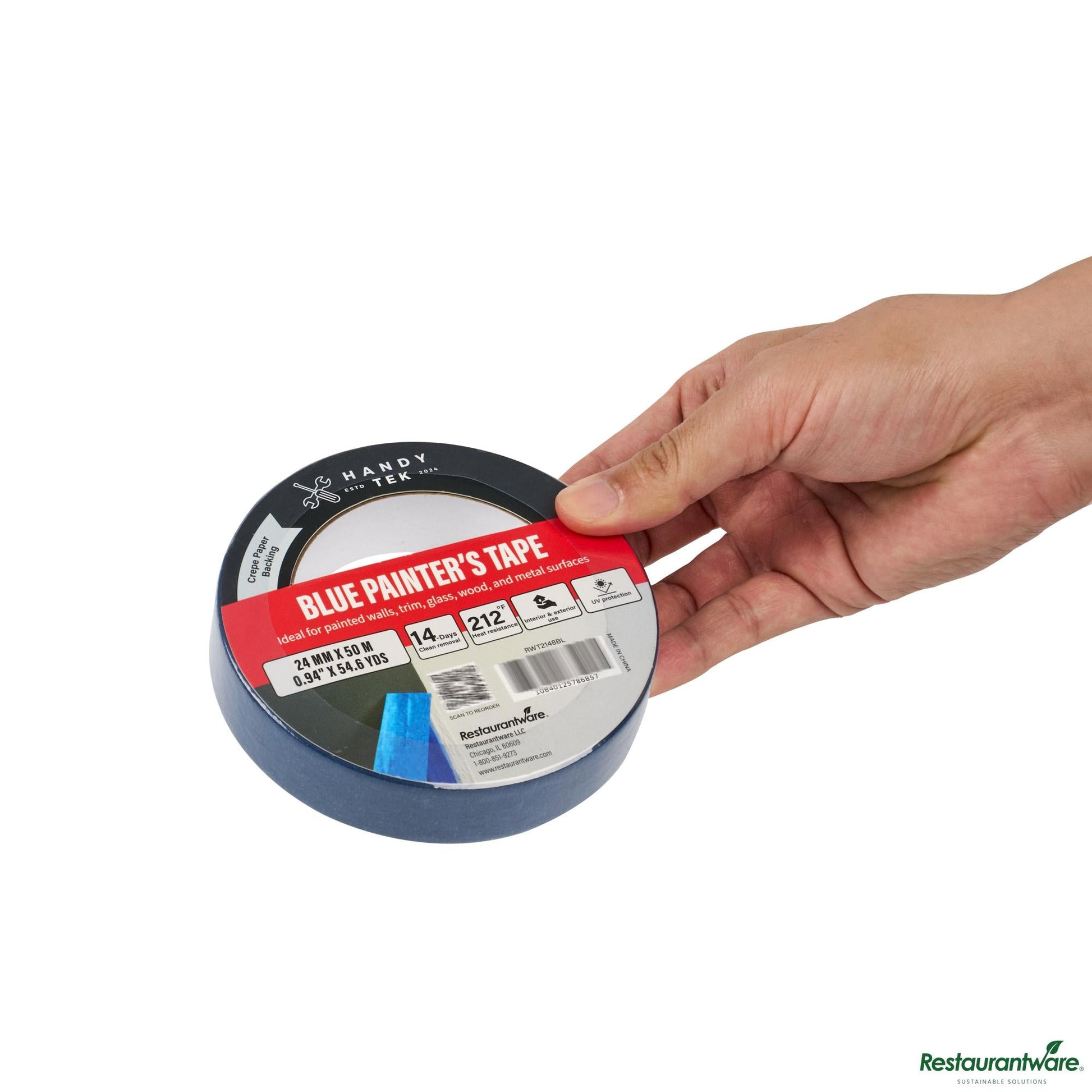 Wholesale Restaurantware Blue Painter's Tape - 4.6" X 4.6" X 1.9"- Bulk
