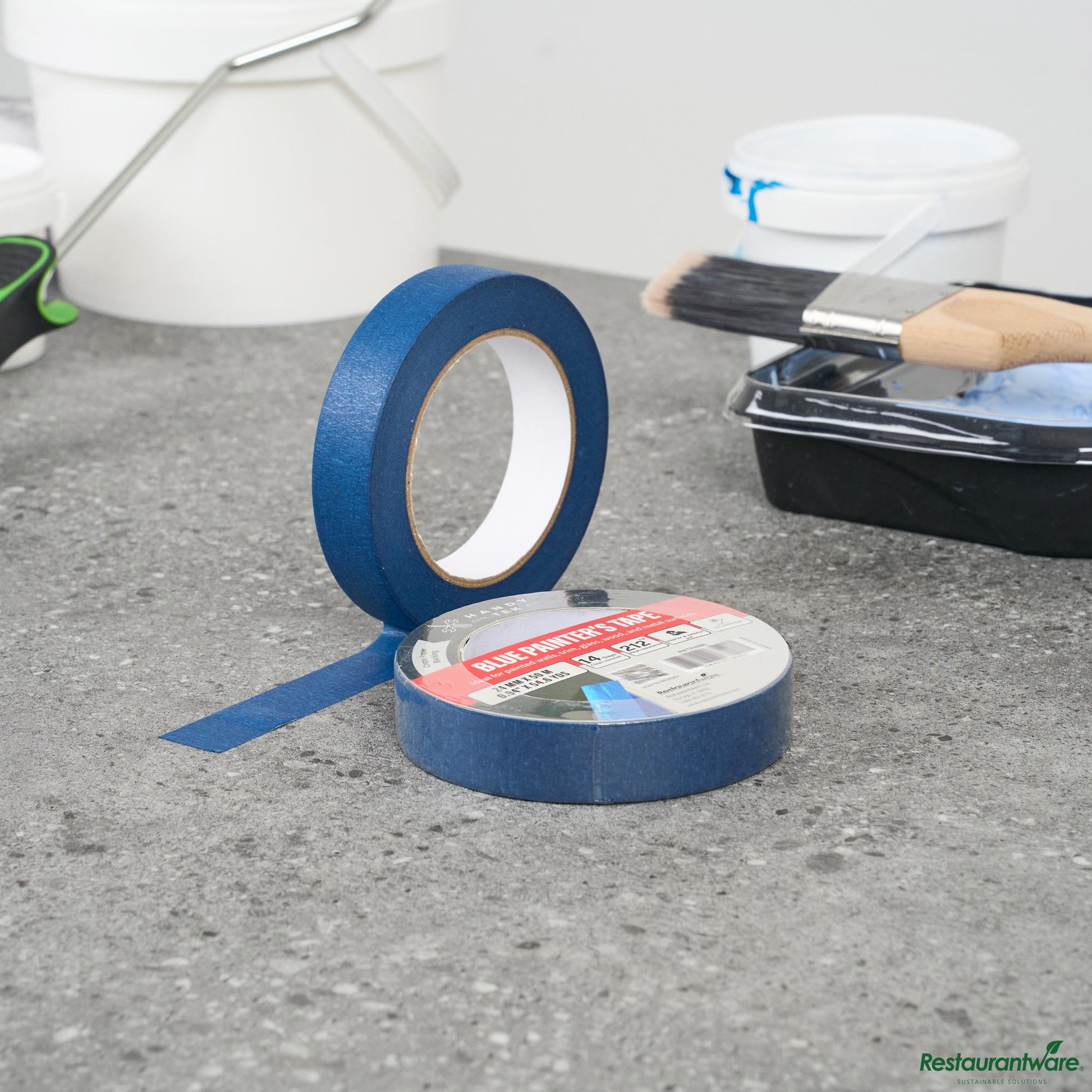 Wholesale Restaurantware Blue Painter's Tape - 4.6" X 4.6" X 1.9"- Bulk