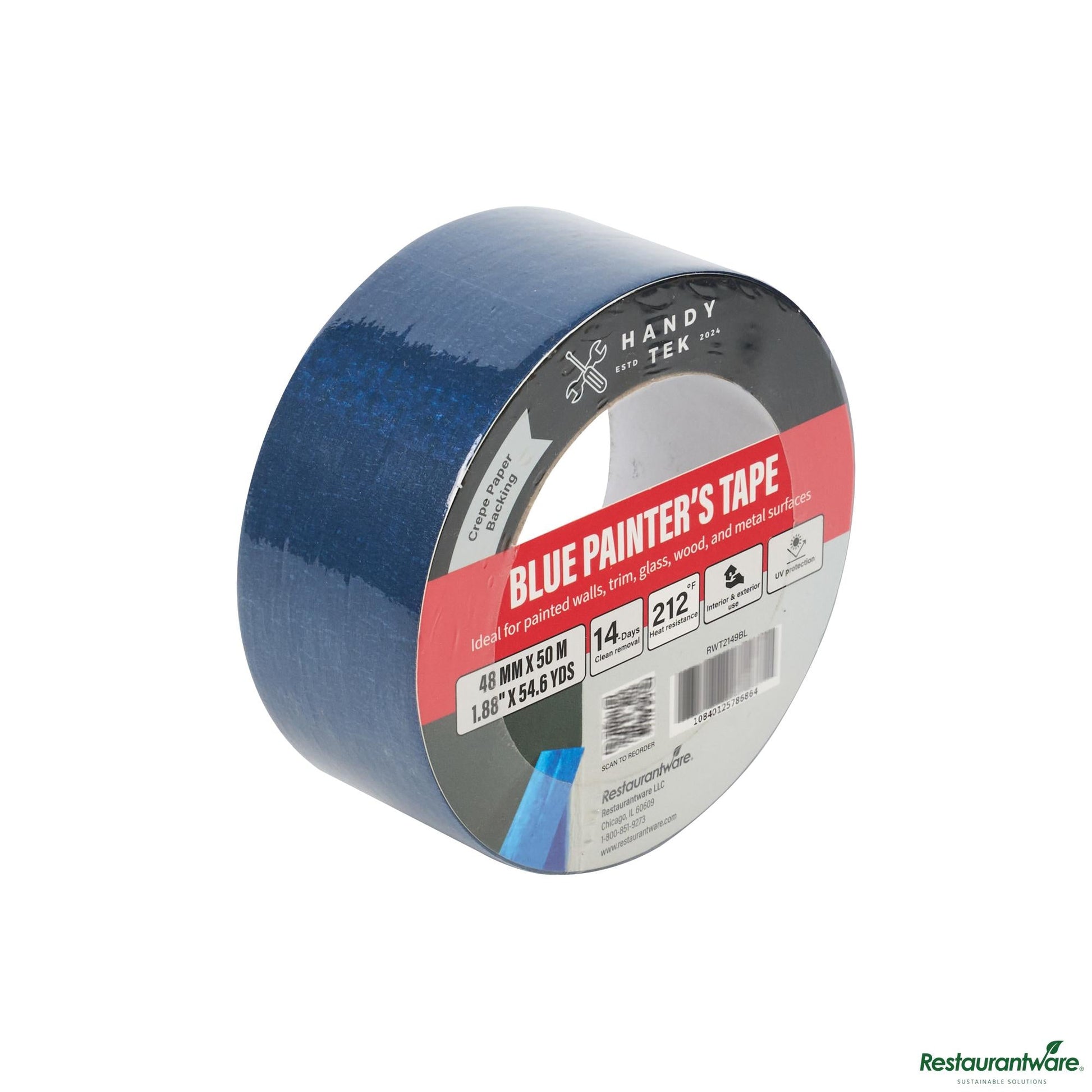 Wholesale Restaurantware Blue Painter's Tape - 4.6" X 4.6" X 1.9"- Bulk