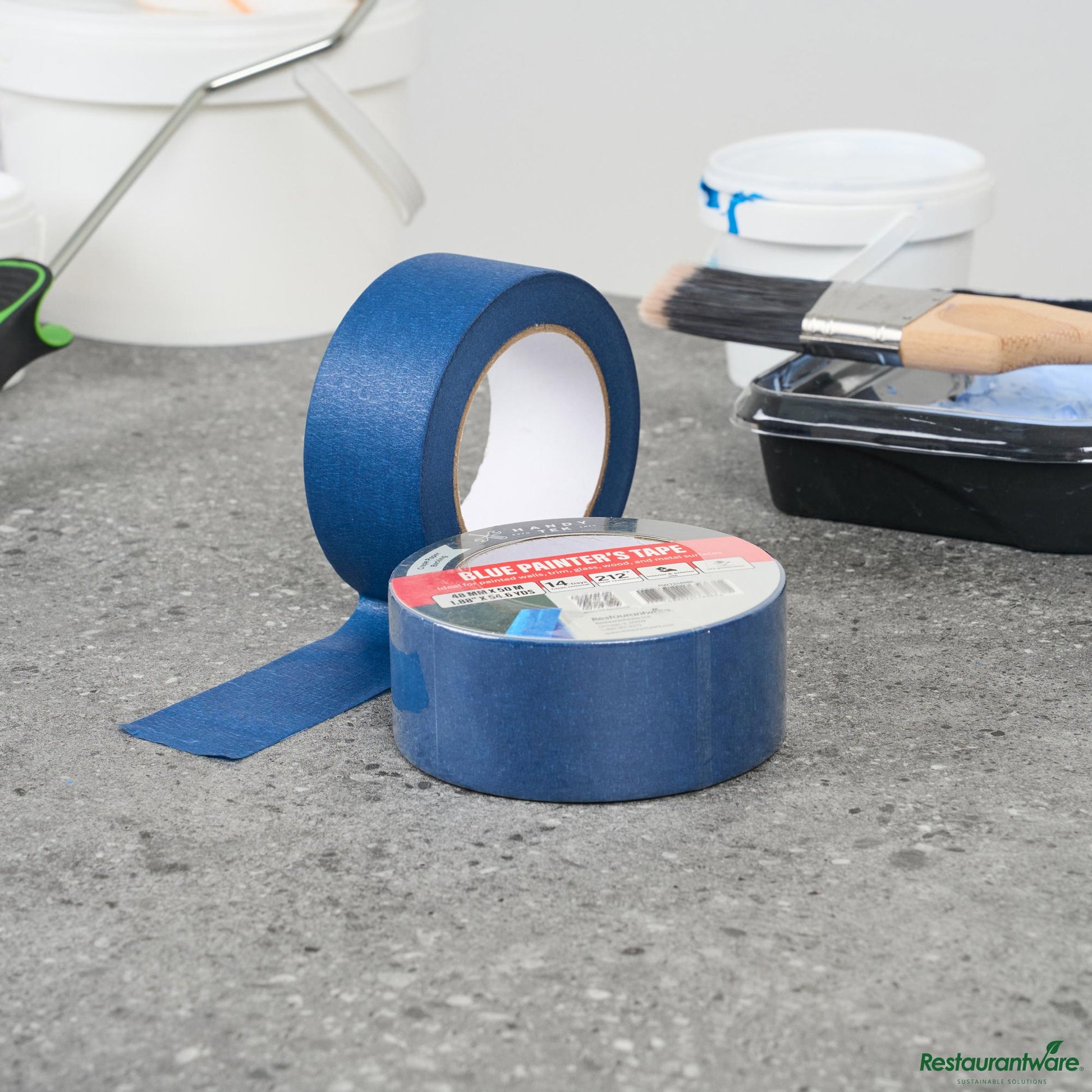Wholesale Restaurantware Blue Painter's Tape - 4.6" X 4.6" X 1.9"- Bulk
