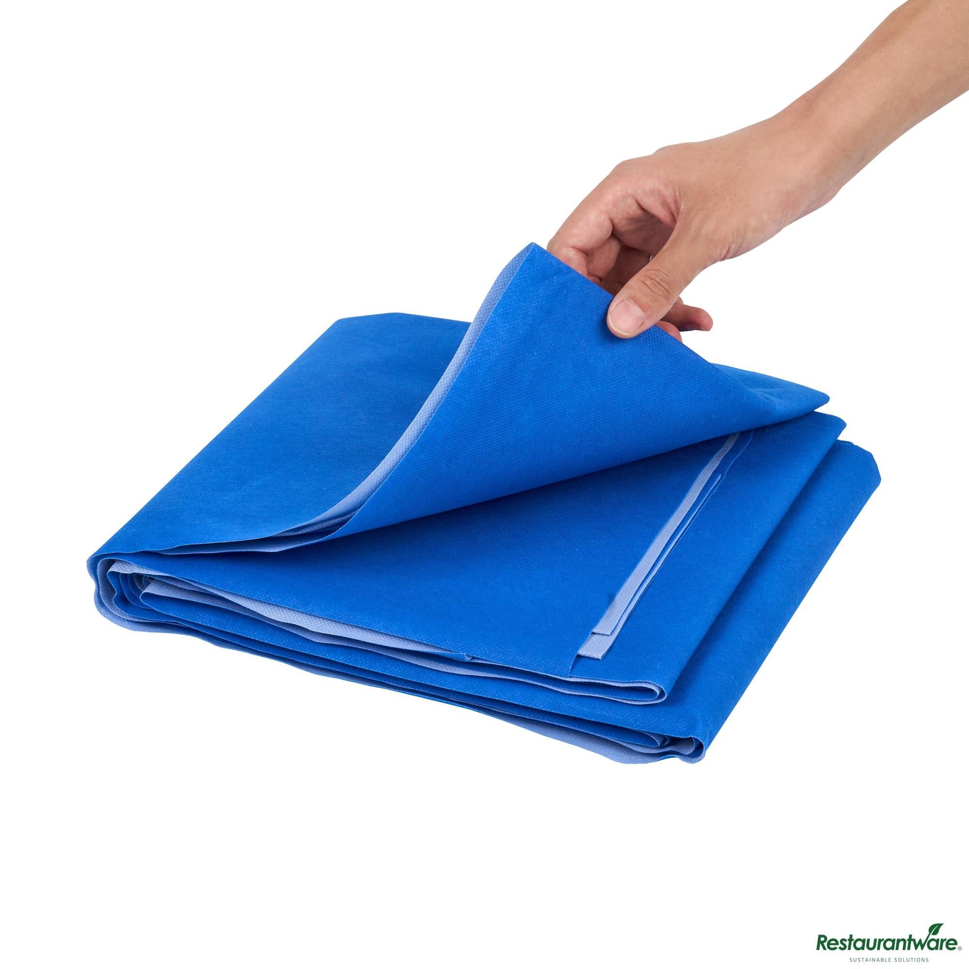 Wholesale Restaurantware Blue Plastic Drop Cloth - 48" X 179.9" X 0.02"- Bulk