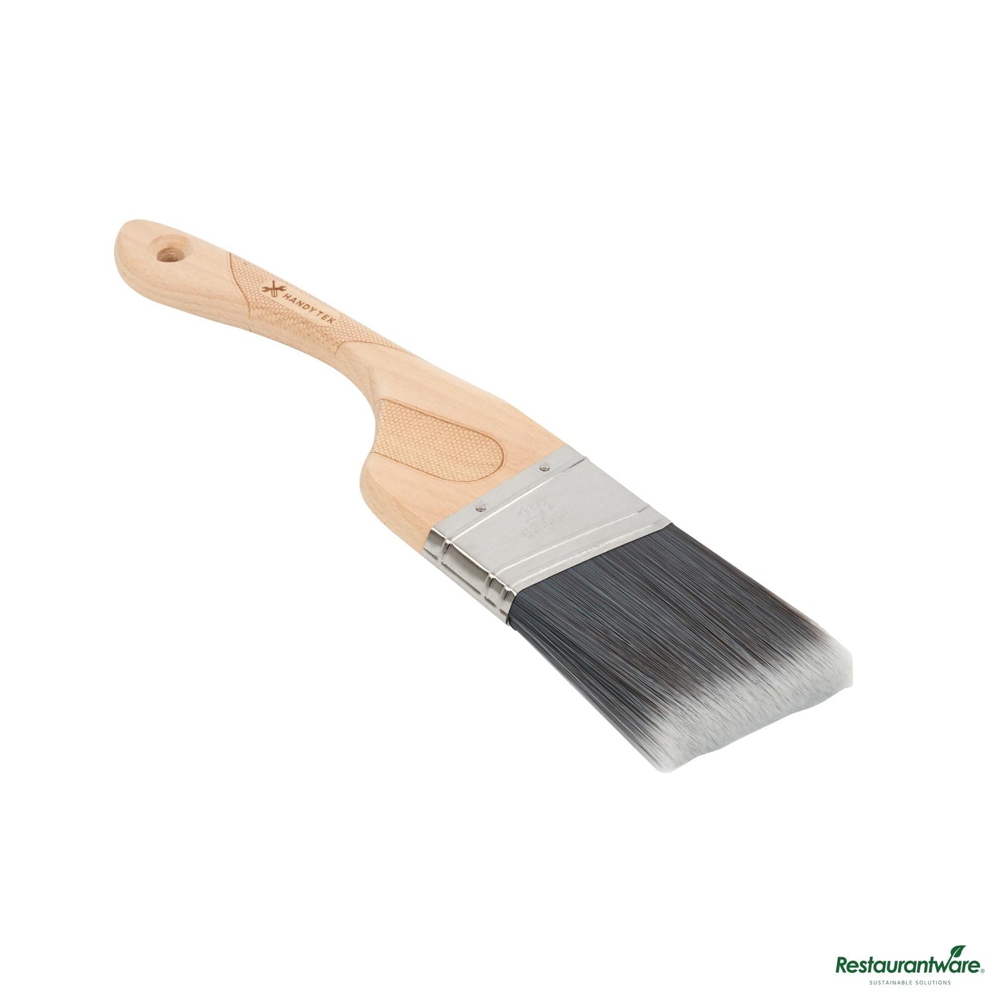 Wholesale Restaurantware Nylon / Polyester Paint Brush - Angled, Soft Tip, Ergonomic Handle - 12.6" X 2.6" X 0.7"- Bulk