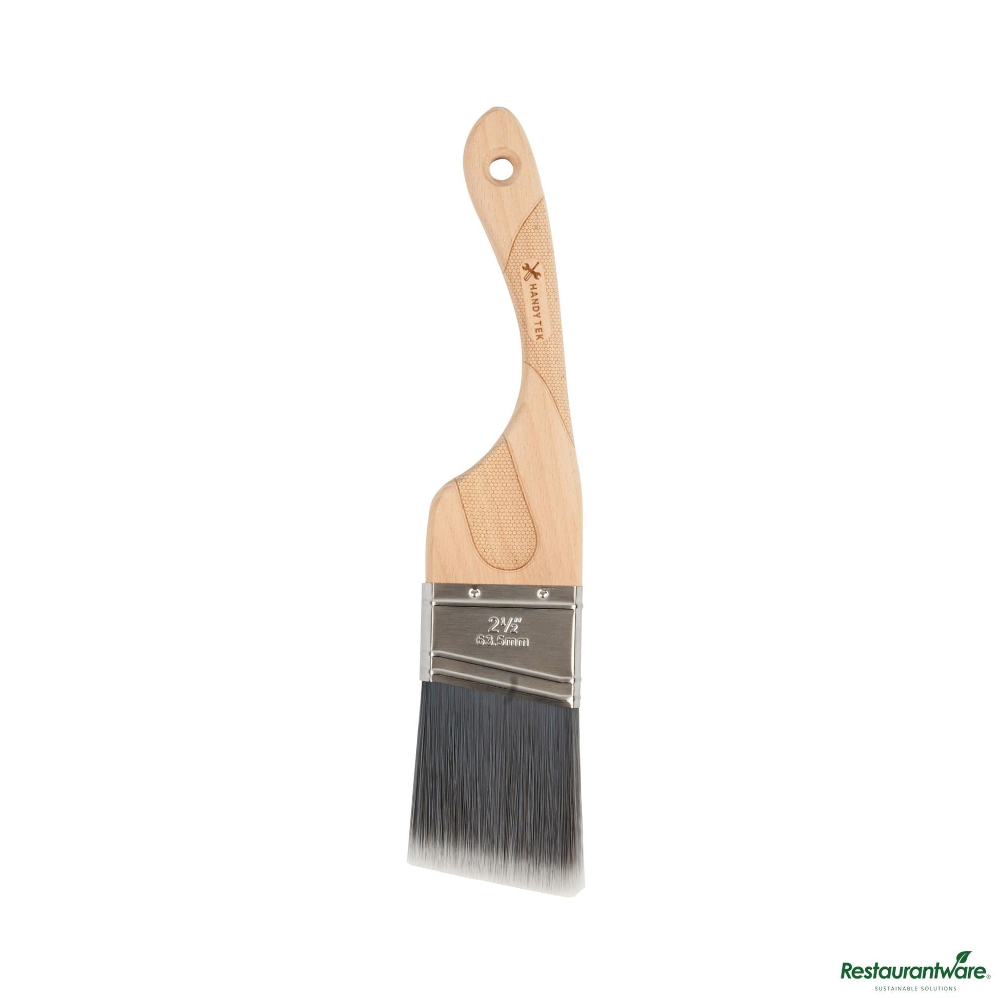 Wholesale Restaurantware Nylon / Polyester Paint Brush - Angled, Soft Tip, Ergonomic Handle - 12.6" X 2.6" X 0.7"- Bulk