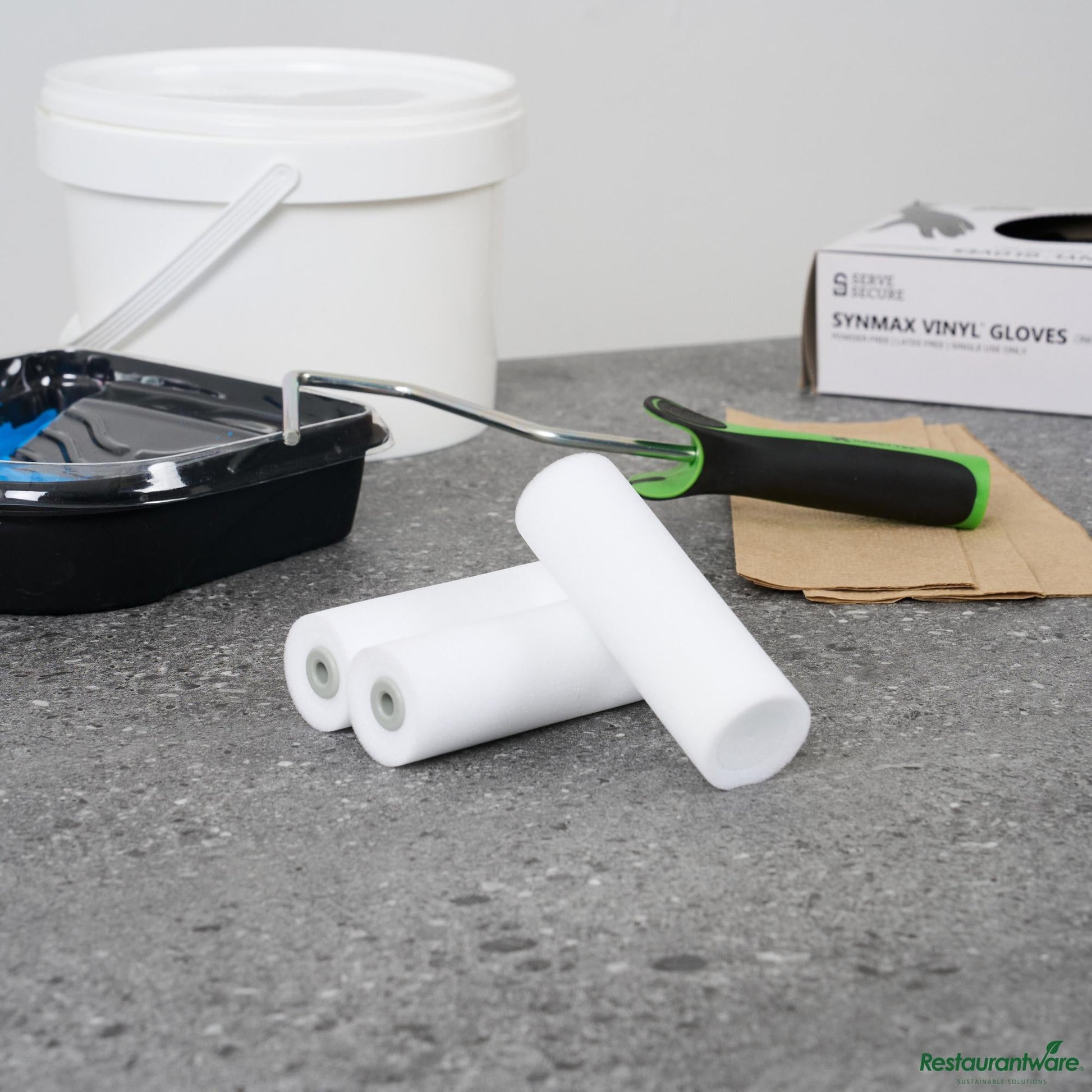 Wholesale Restaurantware Foam Mini Roller Cover - High Density - 4.3" X 1.4" X 1.4"- Bulk