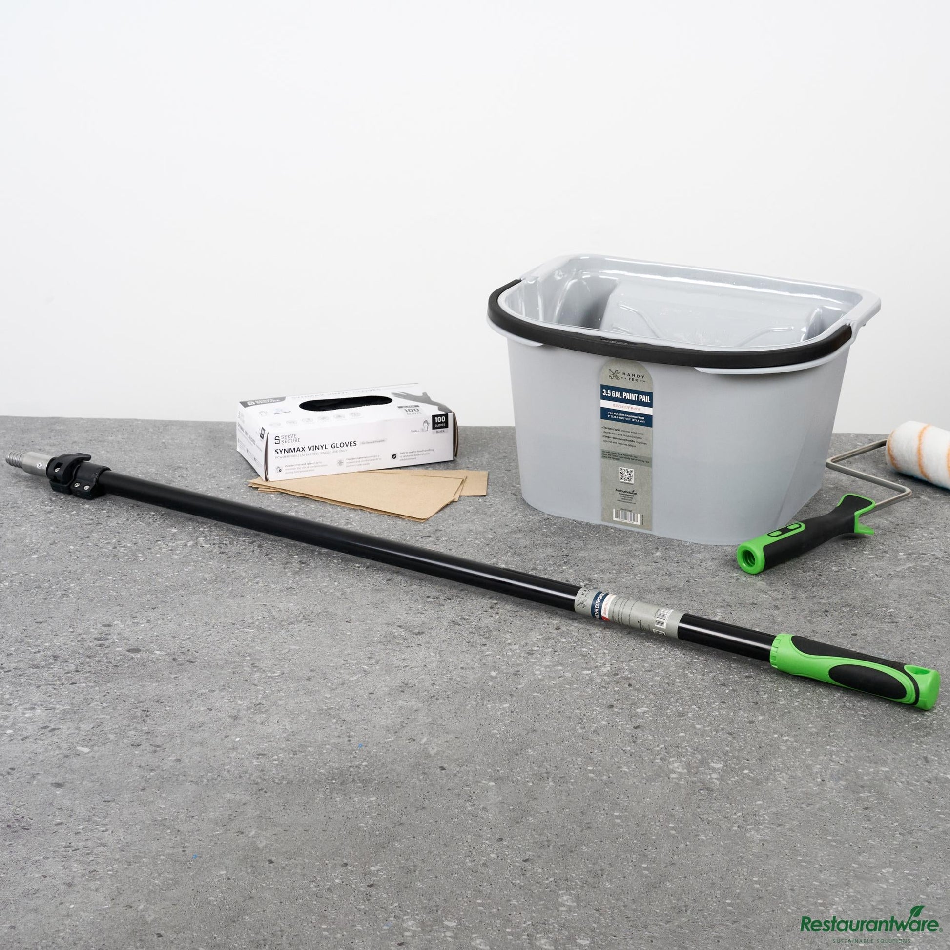 Wholesale Restaurantware Aluminum Extension Pole - 3.5 Ft - 6.5 Ft, Adjustable, Threaded - 43.7" X 2.2" X 1.4"- Bulk