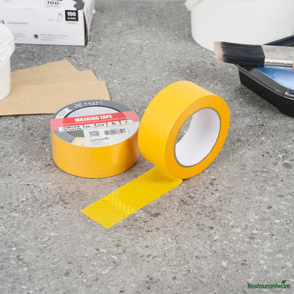 Wholesale Restaurantware Orange Rice Paper Masking Tape Roll - 4.5" X 4.5" X 1.9"- Bulk