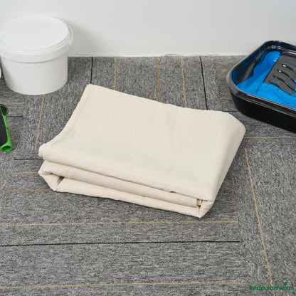 Wholesale Restaurantware White Cotton Canvas Drop Cloth - Heavy Weight - 48" X 144.1" X 0"- Bulk