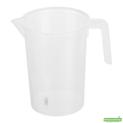 Wholesale Restaurantware 1 Qt Clear Plastic Measuring Cup-5.3" X 3.7" X 6.3- Bulk
