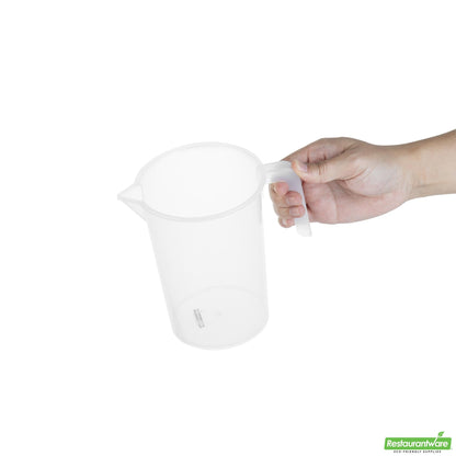 Wholesale Restaurantware 1 Qt Clear Plastic Measuring Cup-5.3" X 3.7" X 6.3- Bulk
