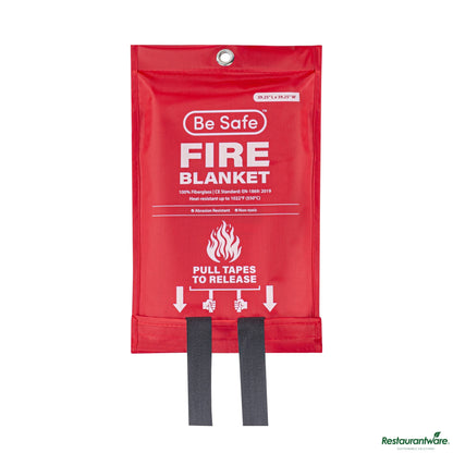 Wholesale Restaurantware Be Safe Fire Safety Blanket - 39.4" X 39.4" X 0.004"- Bulk