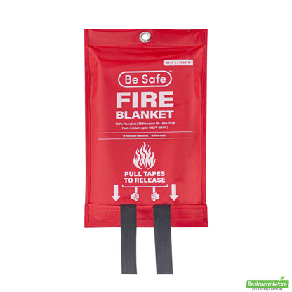 Wholesale Restaurantware Fiberglass Emergency Fire Blanket - 39.4" X 39.4" X 0.004"- Bulk