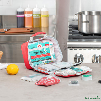 Wholesale Restaurantware 50-Person Class a 2-in-1 First Aid Kit - 258 Piece - 9.4" X 6.3" X 2.8"- Bulk