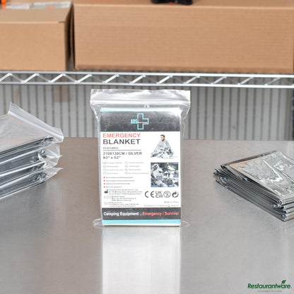 Wholesale Restaurantware Emergency Thermal Blanket - 82.7" X 51.2" X 0.1"- Bulk
