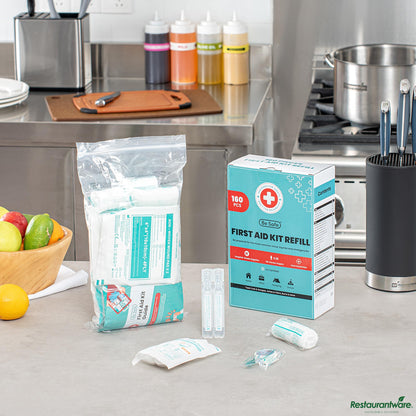 Wholesale Restaurantware 25-Person First Aid Kit Refill - 160 Piece - 13.4" X 8" X 3.9"- Bulk