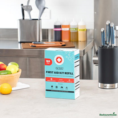Wholesale Restaurantware 25-Person First Aid Kit Refill - 160 Piece - 13.4" X 8" X 3.9"- Bulk