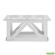 Wholesale Restaurantware Six Hole Stainless Steel Squeeze Bottle Holder - 12.8" X 7.1" X 6.3"- Bulk