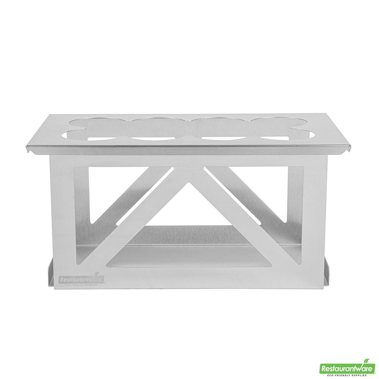 Wholesale Restaurantware Eight Hole Stainless Steel Squeeze Bottle Holder - 12.8" X 7.1" X 6.3"- Bulk