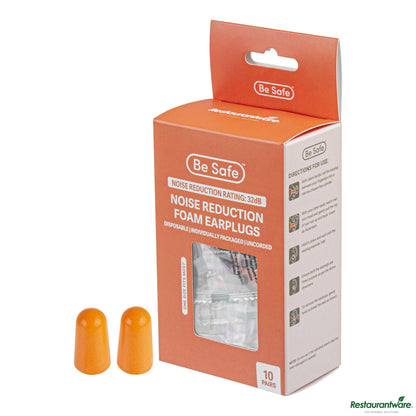 Wholesale Restaurantware Orange Uncorded Foam Earplugs - 1" X 0.6" X 0.6"- Bulk