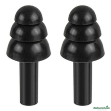 Wholesale Restaurantware Black Silicone Uncorded Earplugs - 1.3" X 0.5" X 0.5"- Bulk