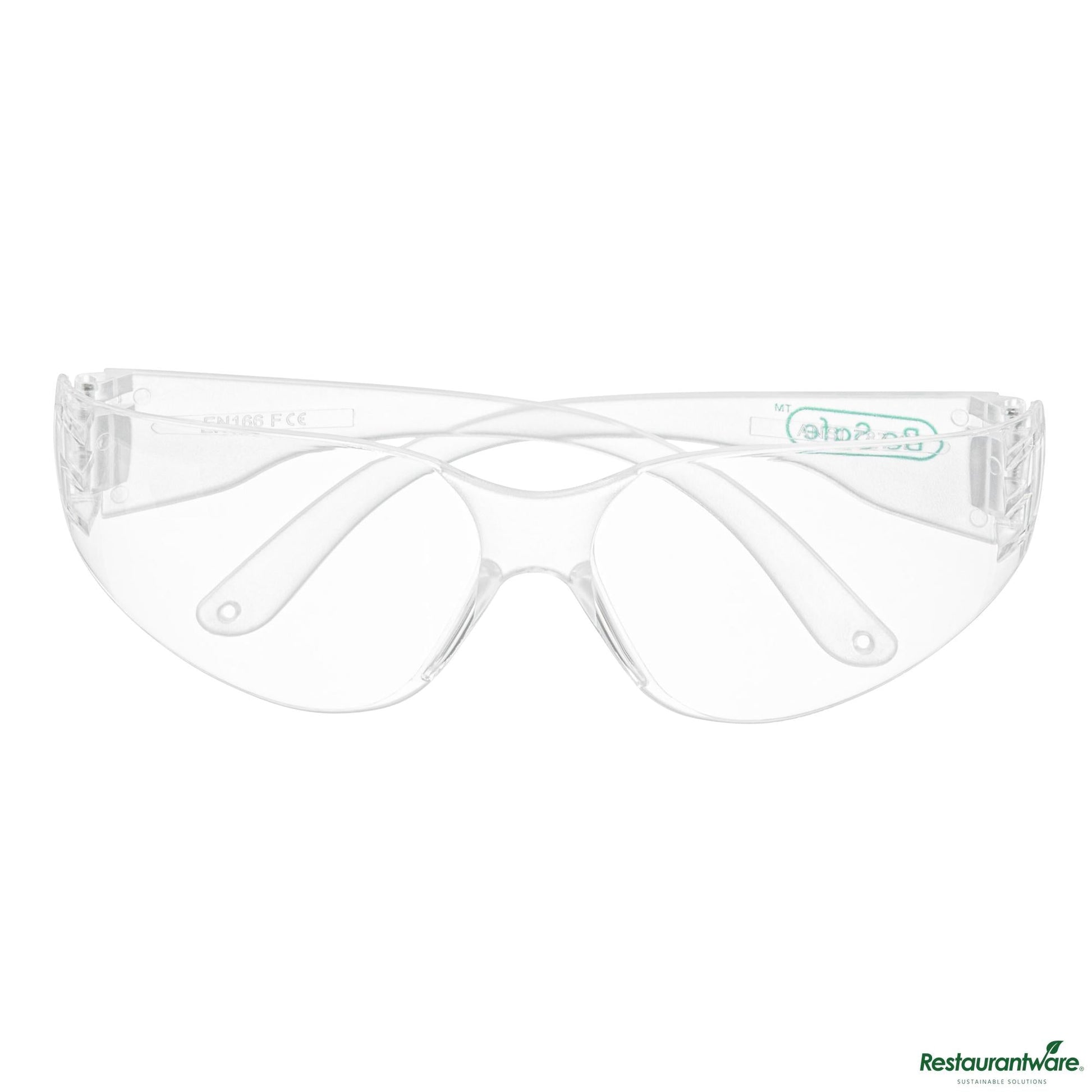 Wholesale Restaurantware Safety Glasses - Anti-Fog, Clear Frame with Clear Lens - 5.7" X 6.3" X 1.6"- Bulk