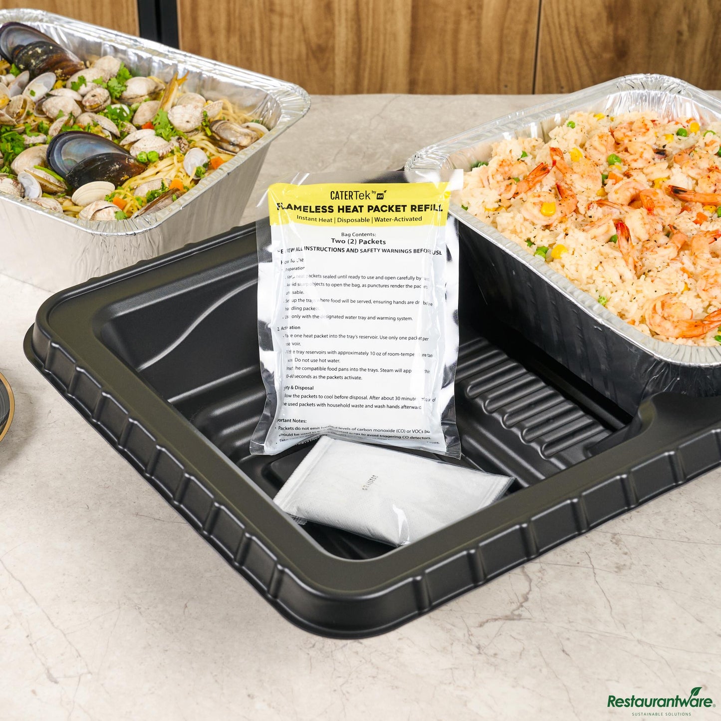 Wholesale Restaurantware 100g Flameless Disposable Heat Packet Refill - 7.9"×4.3"×0.4"- Bulk