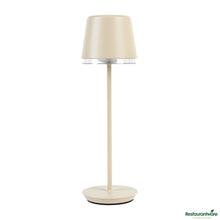 Wholesale Restaurantware Beige Cordless Rechargeable Table Lamp - 3"×3"×9.8"- Bulk