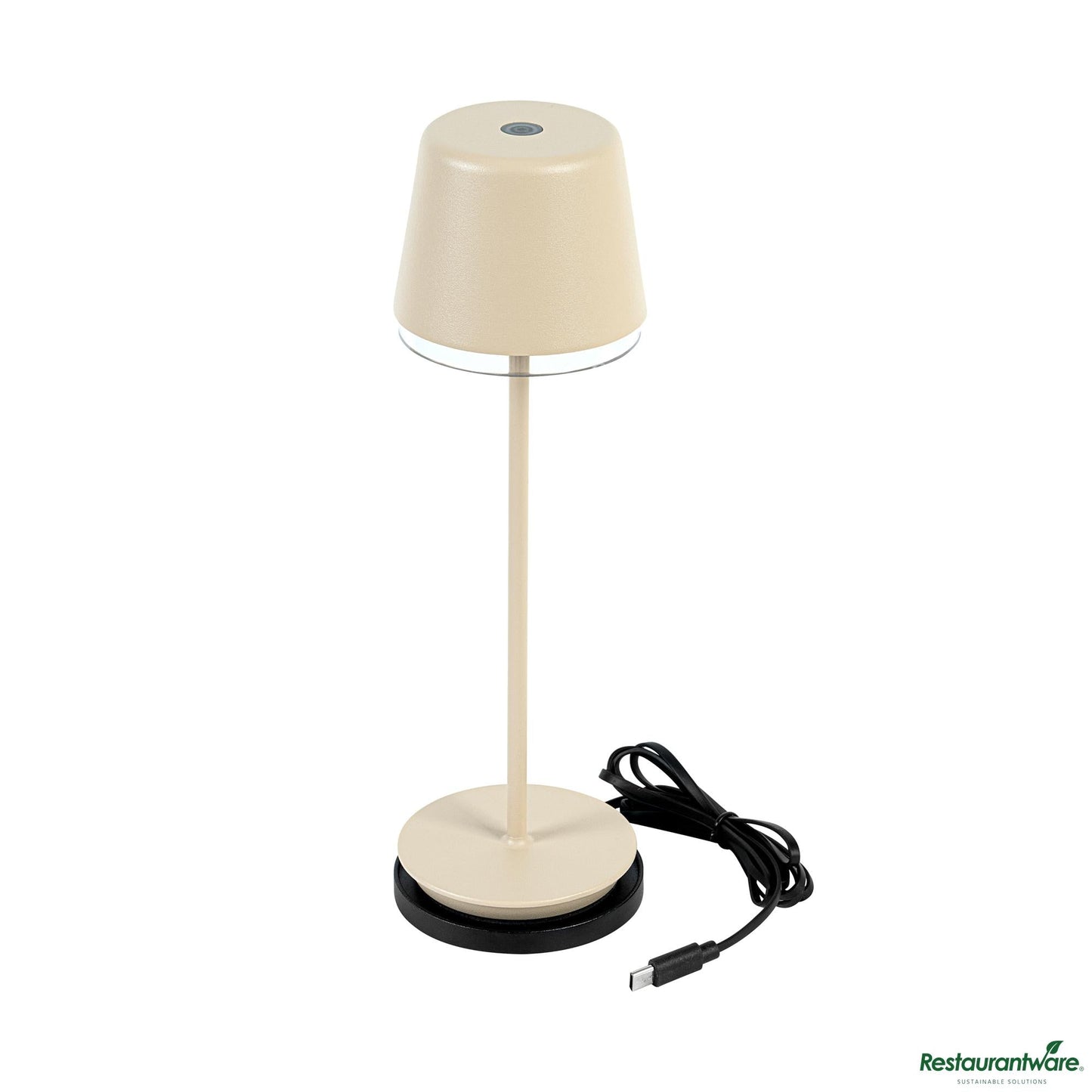 Wholesale Restaurantware Beige Cordless Rechargeable Table Lamp - 3"×3"×9.8"- Bulk