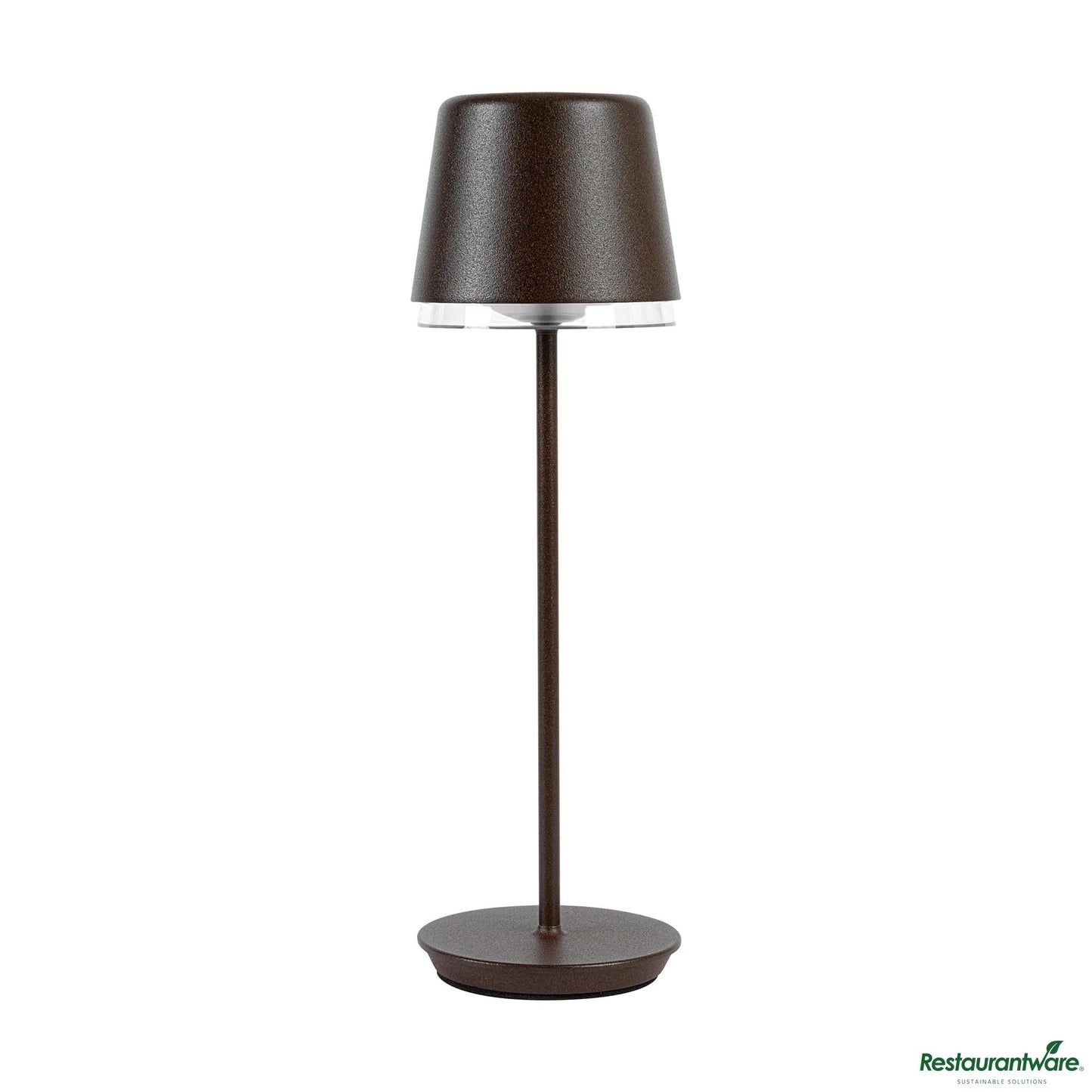 Wholesale Restaurantware Brown Cordless Rechargeable Table Lamp - 3"×3"×9.8"- Bulk