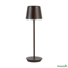 Wholesale Restaurantware Brown Cordless Rechargeable Table Lamp - 3"×3"×9.8"- Bulk