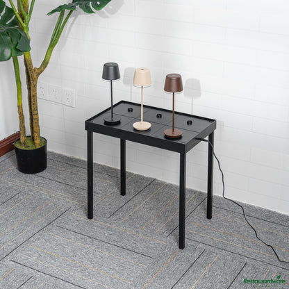 Wholesale Restaurantware Stackable Magnetic 6-Lamp Charging Platform - 13.4"×21.3"×2"- Bulk